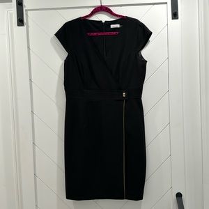 Calvin Klein Cap Sleeve black dress